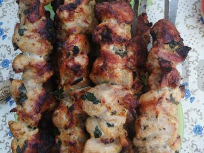 Kvapnus kiaulienos šašlykas pagrindine nuotrauka