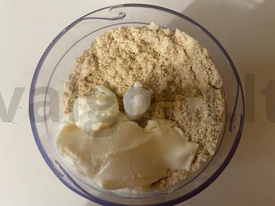 Namų sausainių pyragaitis be kepimo greitai Žingsnis 3