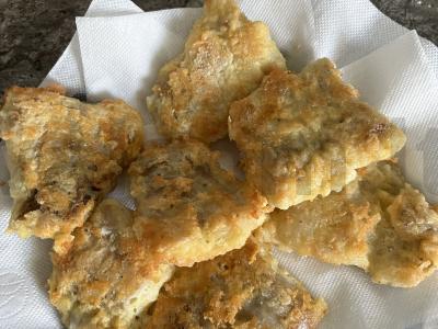 Kruopščiai apkeptas menkės filė su garnyru Žingsnis 4