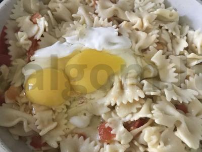 Farfalle makaronai su pomidorais Žingsnis 5