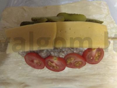 Samsa su vištiena ant iešmo Žingsnis 4