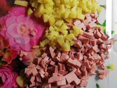 Okroška su kvašu ir grietine Žingsnis 1