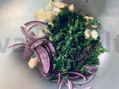 Marinuoti šampinjonai „30 minučių“ Žingsnis 3