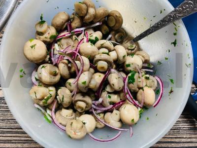 Marinuoti šampinjonai „30 minučių“ Žingsnis 8