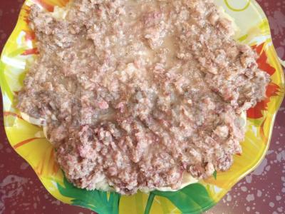 Salotas „Mimoza naujame variante“ su rūgštelėmis Žingsnis 2