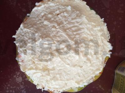 Salotas „Mimoza naujame variante“ su rūgštelėmis Žingsnis 5