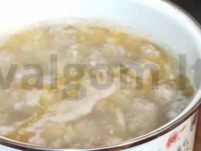 Sriuba su bulguru ir jautienos kukuliais Žingsnis 4