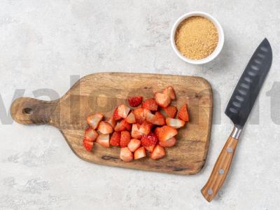 Braškės pienas Žingsnis 1