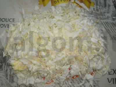 Sūdyta rauginta kopūstai Žingsnis 1