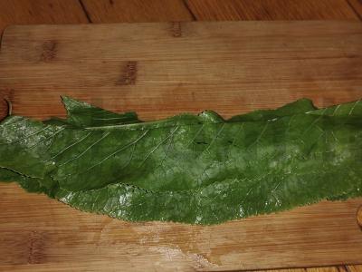 Prieskonis „Džiovinti krienų lapai“ Žingsnis 1