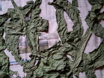 Prieskonis „Džiovinti krienų lapai“ Žingsnis 2