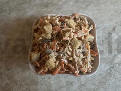 Salotas „Atlantik“ su vištienos krūtinėle ir pievagrybiais Žingsnis 12