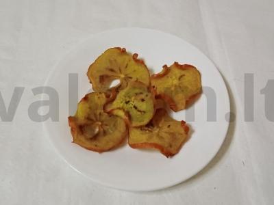 Persimonų traškučiai pagrindine nuotrauka