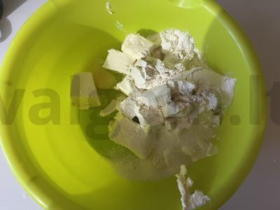 Traškūs lakštai tortui „Napoleonas“ Žingsnis 1