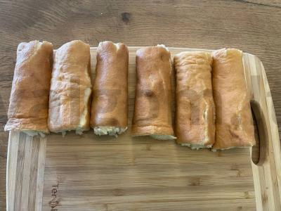 Biskvitiniai ritinėliai su abrikosų kremu Žingsnis 5