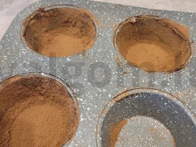 Šokoladinis fondanas Žingsnis 1