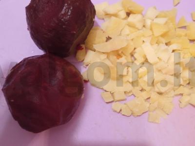 Vinegretas šventiniam vakarienei Žingsnis 2