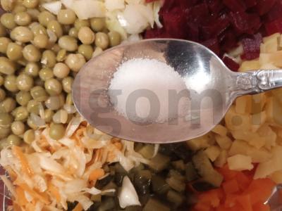 Vinegretas šventiniam vakarienei Žingsnis 6