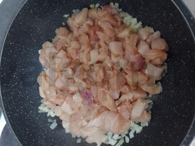 Kuskusas su daržovių mišiniu ir vištienos filė Žingsnis 3