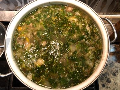 Šči su kiaulienos kaulais Žingsnis 10