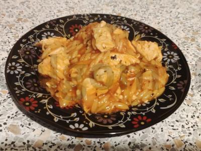 Pasta rizoni su kalakutiena pagrindine nuotrauka