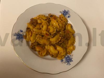 Makaronai „kriauklės“ su faršu namuose Žingsnis 7