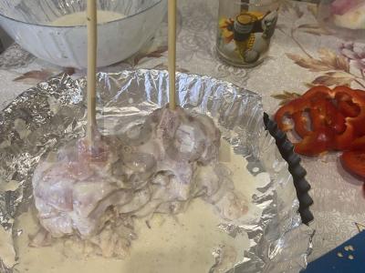 Kepti šlaunelės su bulvėmis Žingsnis 3