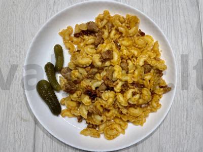 Makaronai su kalakutienos faršu pagrindine nuotrauka