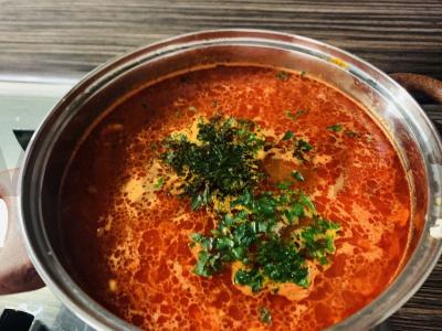 Pomidorų sriuba pagrindine nuotrauka