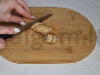 Frittata su mocarela ir špinatais Žingsnis 2