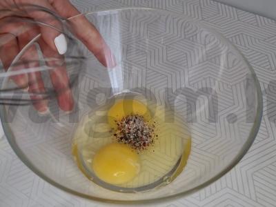 Frittata su mocarela ir špinatais Žingsnis 3