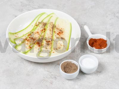 Cukinijos sūrio tešloje Žingsnis 1