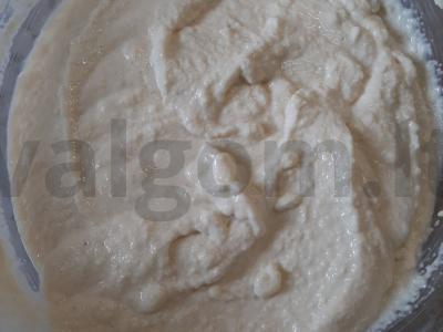 Mano pyragas su rūgščiu pienu arba kefyru Žingsnis 4