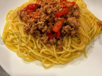 Makaronai su mėsa ir daržovėmis Žingsnis 7