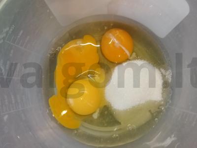 Šokoladiniai blynai Žingsnis 1