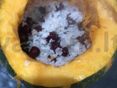 Ryžių košė su vyšniomis moliūge Žingsnis 3