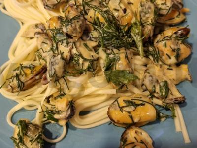 Udon su midijomis grietinėlėje Žingsnis 3