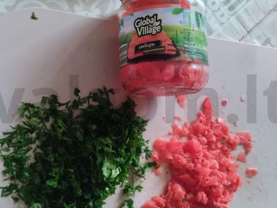 Marinuoto imbiero ir šviežių kalendrų padažas Žingsnis 1