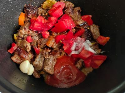 Jautiena troškinta aluje Žingsnis 4