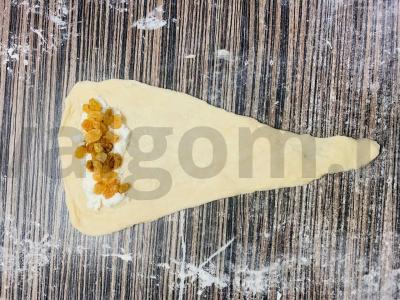 Kruasanai su varškės ir riešutų įdaru „Desertinis“ Žingsnis 6