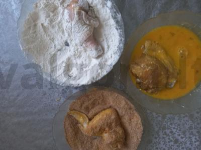 Vištiena su česnaku ir džiūvėsėliais Žingsnis 3