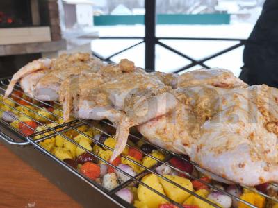 Vištiena su daržovėmis, kepta orkaitėje Žingsnis 10