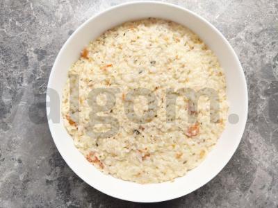 Baklažanų apkepas su ryžiais ir krevetėmis Žingsnis 3