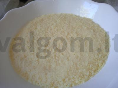 Troškintos kiaulės inkstai grietinėje su kuskusu Žingsnis 5