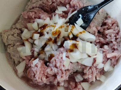 Tortilijų apkepas su faršu ir unagi padažu Žingsnis 6