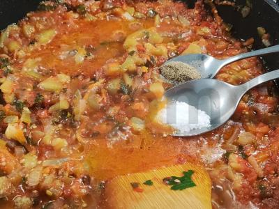 Baklažanų ikra su morkomis ir paprikomis Žingsnis 11