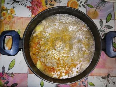 Sūrusis sriuba su kiauliena ir perliniu miežiu Žingsnis 10