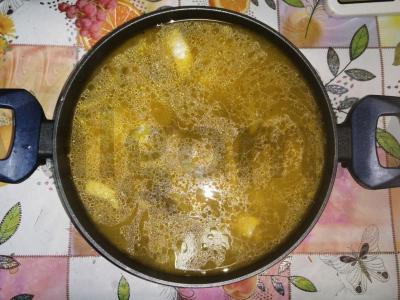 Sūrusis sriuba su kiauliena ir perliniu miežiu Žingsnis 14