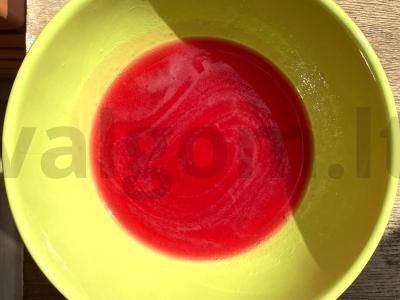 Aviečių desertas iš riebiosios grietinėlės Žingsnis 3