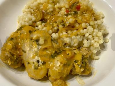 Kiaulienos šlaunelės karis kokosų piene Žingsnis 9